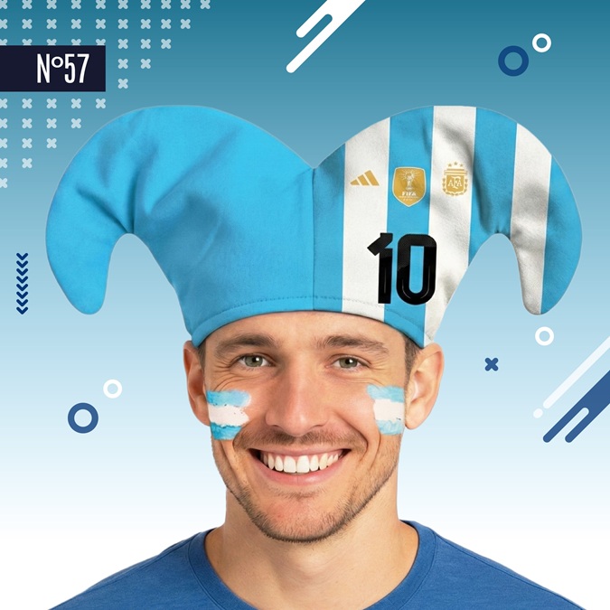 GORRO ARLEQUIN ARGENTINA CAMISETA