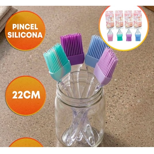 PINCEL SILICONA 22CM MANGO CRISTAL