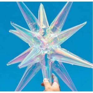 GLOBO FOIL 22P ESTRELLA 14 PUNTAS IRIDIS CRISTAL