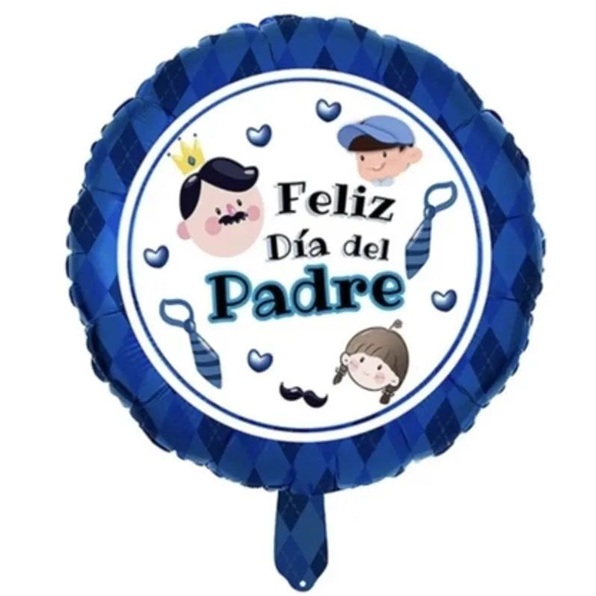 GLOBO FOIL 18P DIA DEL PADRE FELIZ DIA AZUL