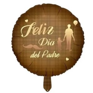 GLOBO FOIL 18P DIA DEL PADRE FELIZ DIA MARRON
