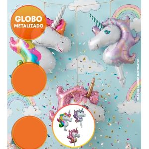 GLOBO FOIL SILUETA 15P UNICORNIO CABEZA