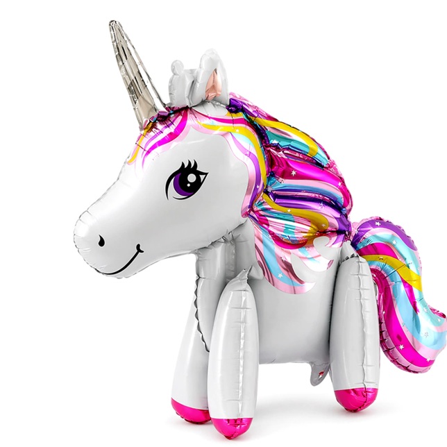 GLOBO FOIL SILUETA 65CM UNICORNIO 4D