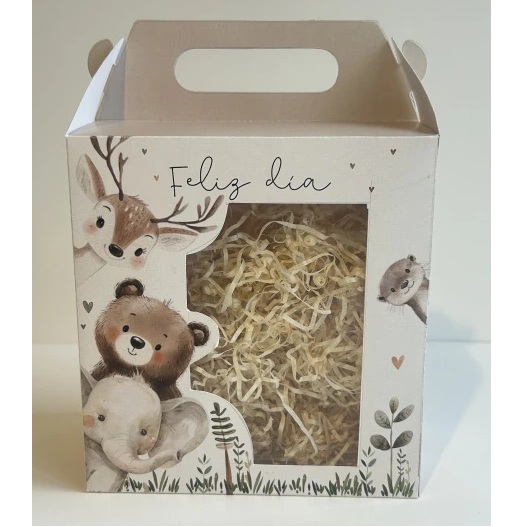 CAJA MINI MALETIN BOSQUE CON VISOR 16X17X9,7 CM