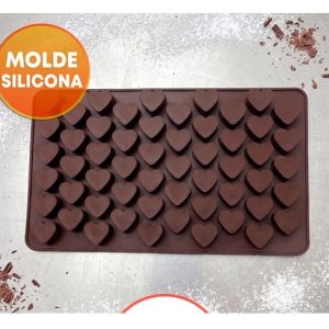 MOLDE SILICONA BOMBONES CORAZONES MINI