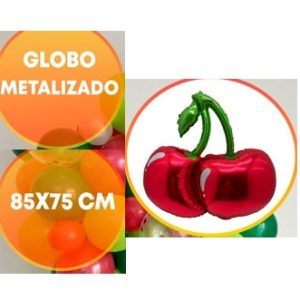 GLOBO FOIL SILUETA 85CM CEREZA