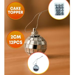 ADORNO BOLA DISCO 2CM X12