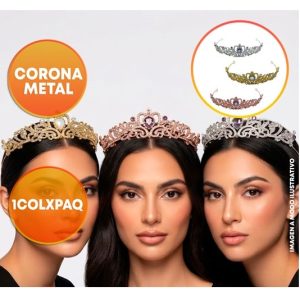 CORONA METAL TIARA CON STRASS
