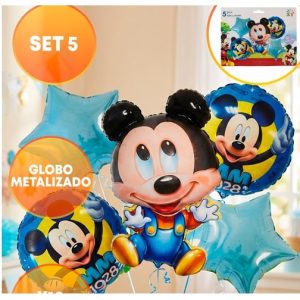 SET 5 GLOBOS MICKEY BEBE