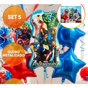 SET 5 GLOBOS AVENGERS