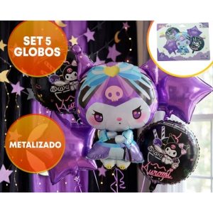 SET 5 GLOBOS KUROMI