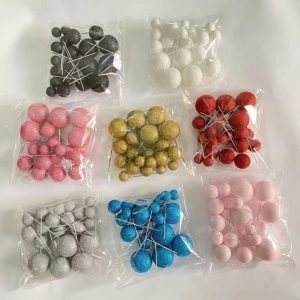 ADORNO PARA TORTA ESFERAS X20 GIBREADAS