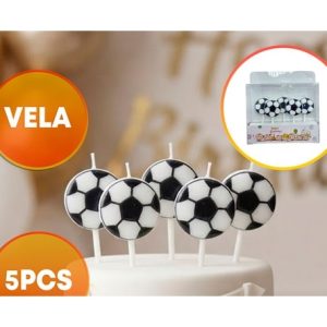 VELA FUTBOL PELOTAS 6CM X5
