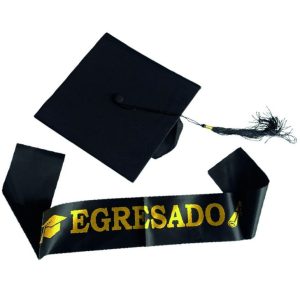 SET EGRESADO GORRO Y BANDA
