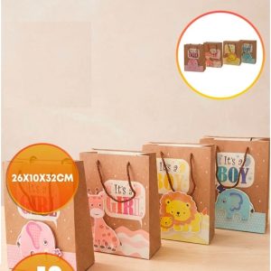 BOLSA DE REGALO 26X32 CM 3D ITS A GIRL / BOY