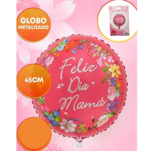 GLOBO FOIL 18P FELIZ DIA MAMA FLORES