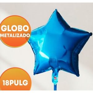 GLOBO FOIL 18P ESTRELLA TURQUESA