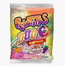 CHUPETIN PELOTITA DUO MANDARINA- UVA X 50