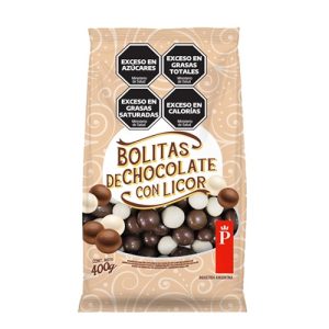 BOLITAS DE CHOCOLATE CON LICOR X 400G