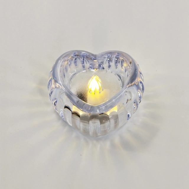 VELA LED CORAZON CALIDA