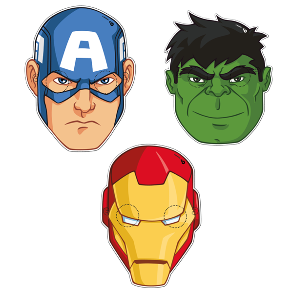 ANTIFAZ MASCARA X 10 AVENGERS