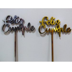 ADORNO PINCHE F C MINI FIBROFACIL DORADO / PLATA