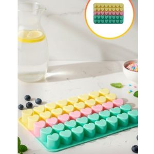 MOLDE SILICONA BOMBONES CORAZONES X40