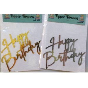 ADORNO FRONTAL ESPEJADO HAPPY BIRTHDAY