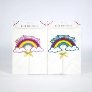 ADORNO PINCHE F C ARCOIRIS ROSA / CELESTE