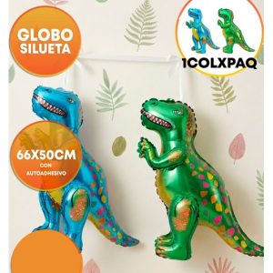 GLOBO FOIL SILUETA 85CM DINOSAURIO 4D