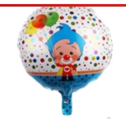 GLOBO FOIL 18P PLIM PLIM