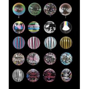 GLOBO BURBUJA 20P ESTAMPADA VARIOS MODELOS