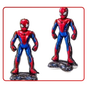 GLOBO FOIL SILUETA CON BASE HOMBRE ARAÑA 116CM