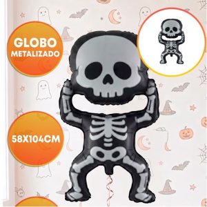 GLOBO FOIL SILUETA 104CM ESQUELETO
