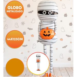 GLOBO FOIL SILUETA 123CM MOMIA CON CALABAZA