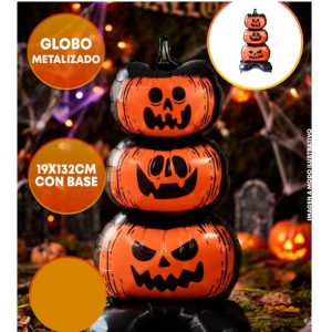 GLOBO FOIL SILUETA 4D TORRE CALABAZAS 132CM