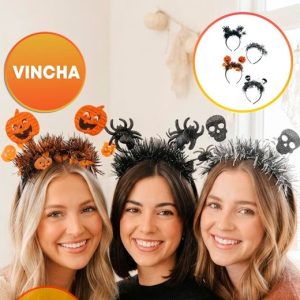 VINCHA HALLOWEEN RESORTE VARIOS MODELOS