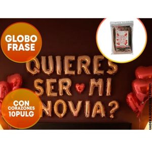 SET GLOBO QUIERES SER MI NOVIA ROSA GOLD