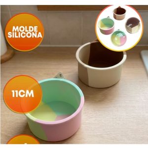 MOLDE SILICONA REDONDO TORTA 11CM 5CM ALTO