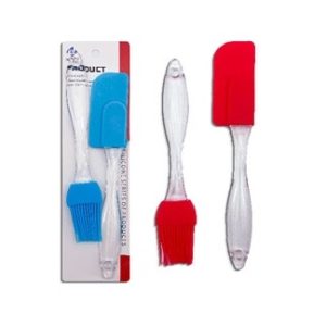 ESPATULA Y PINCEL SILICONA 19CM