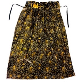 CAPA HALLOWEEN NEGRA ESTAMPA DORADA