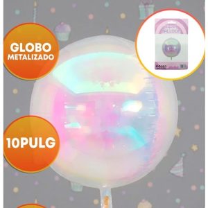 GLOBO FOIL 10P ORBIS IRIDISCENTE