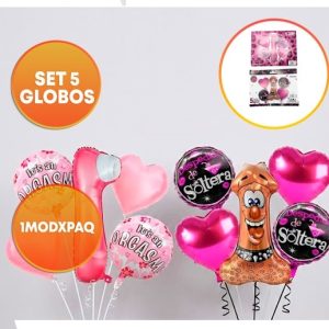 SET 5 GLOBOS DESPEDIDA DE SOLTERA
