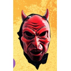 CARETA RIGIDA DIABLO CON TELA