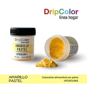 COLORANTE EN POLVO HOGAR DRIPCOLOR AMARILLO PASTEL