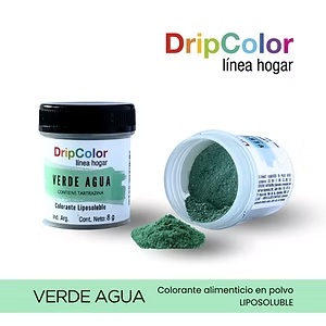 COLORANTE EN POLVO HOGAR DRIPCOLOR VERDE AGUA