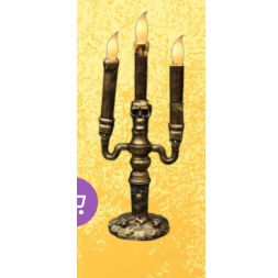 CANDELABRO PLASTICO CON LUZ HALLOWEEN