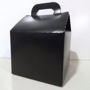 CAJITA FELIZ 11,5 X 11,5 X 10 CM NEGRA