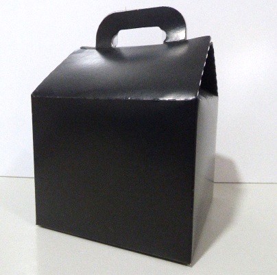 CAJITA FELIZ 11,5 X 11,5 X 10 CM NEGRA
