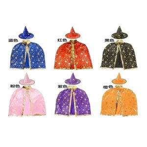 SET BRUJA / MAGO CAPA Y GORRO